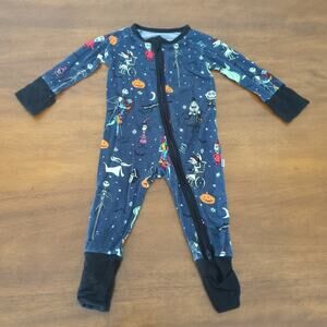 Little sleepies OG  Disney Nightmare Before Christmas Zippy bamboo size 0-3M GUC